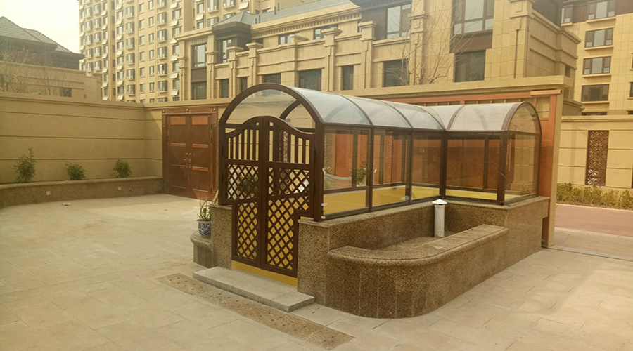 宁夏紫御府地下室雨棚